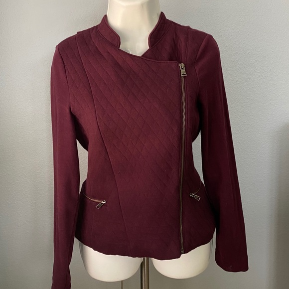 Banana Republic Jackets & Blazers - Burgundy cross light jacket from Banana Republic